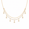 Copper CZ Dual Diamond Neckpiece