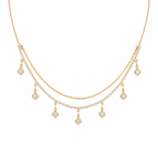 Copper CZ Dual Diamond Neckpiece