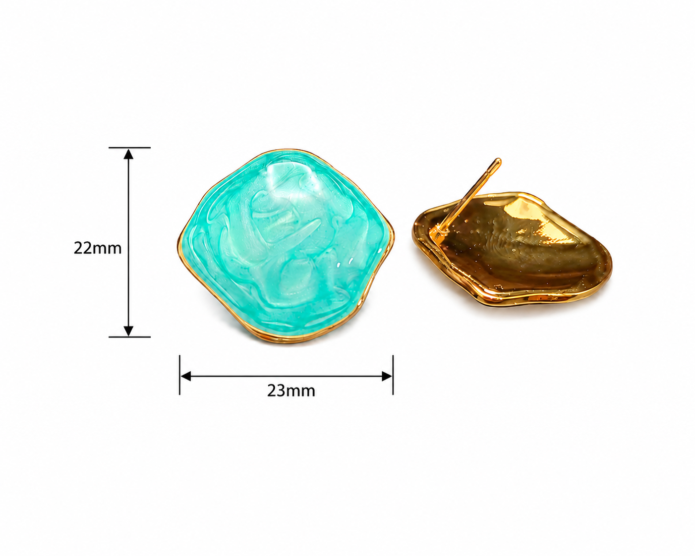 Glitter Resin Earring