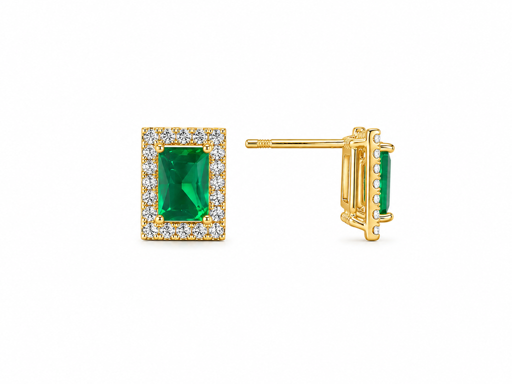 Green Emerald Stud