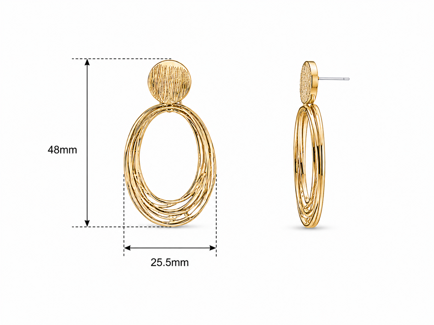 Stainless Steel Oval Dangler