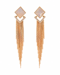 Luxury Rose Gold Tassel Earrings