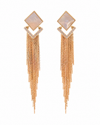 Luxury Rose Gold Tassel Earrings