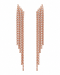 Stainless Steel CZ Tassel Earring