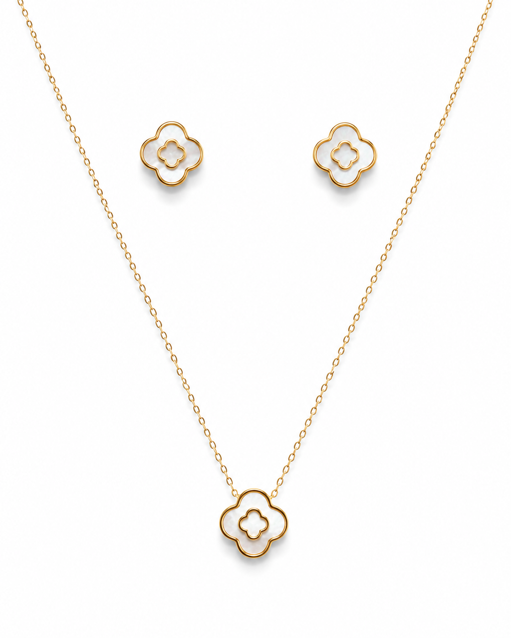 Premium Gold Plated Clover Gift Set