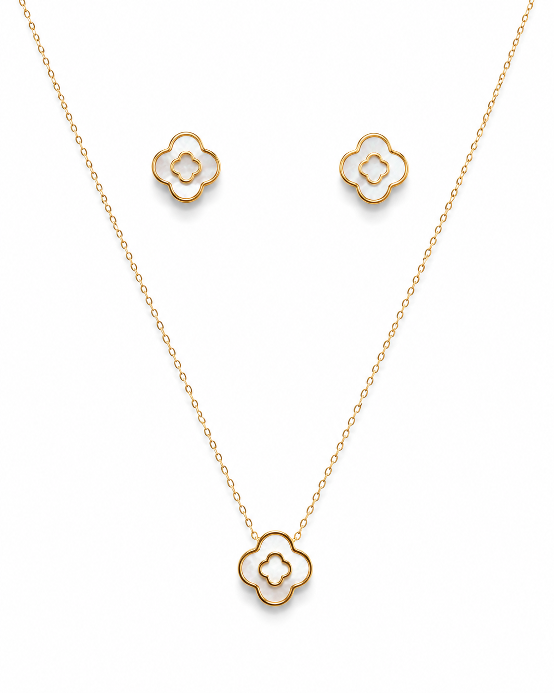 Premium Gold Plated Clover Gift Set