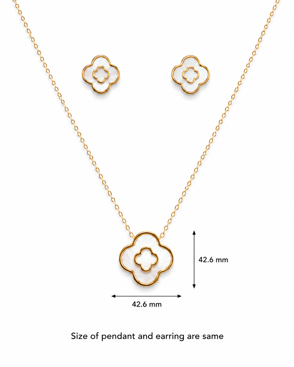 Premium Gold Plated Clover Gift Set