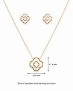 Premium Gold Plated Clover Gift Set