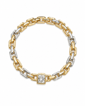 Bold Two-Tone Men’s Designer Bracelet