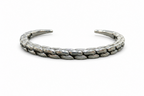 Steel Oxidised Mens Bracelet