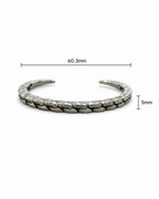 Steel Oxidised Mens Bracelet