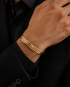 Steel Diamond Studded Mens Bracelet