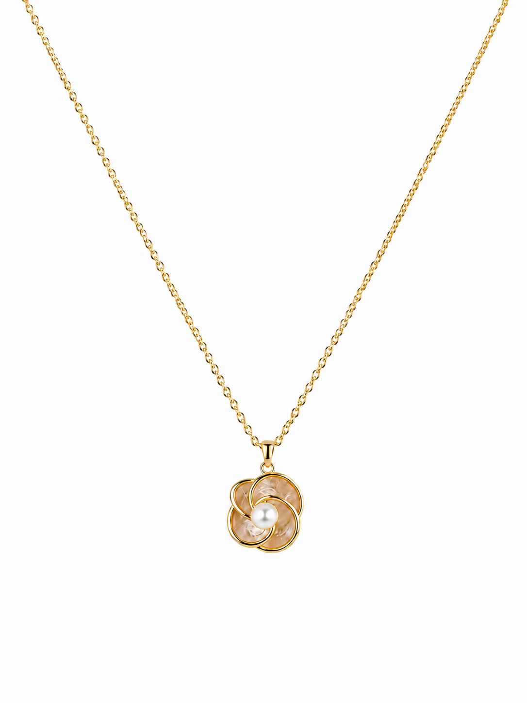 Luxury Floral Moti Pendant Chain