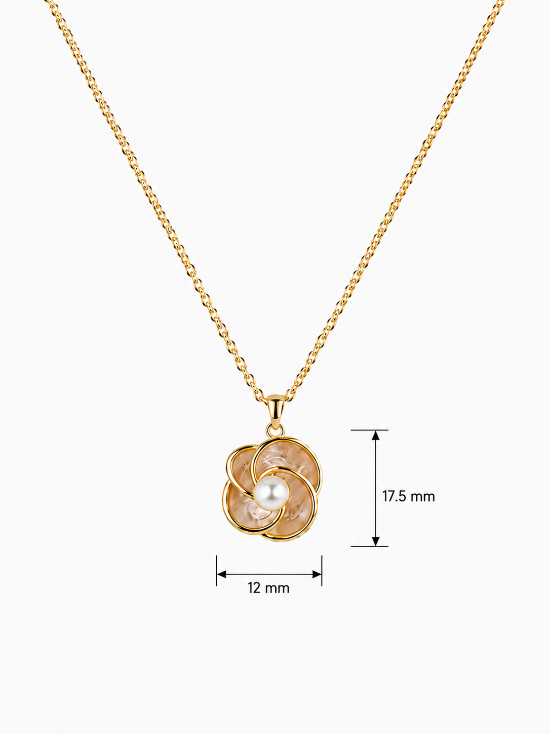 Luxury Floral Moti Pendant Chain