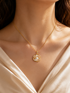 Luxury Floral Moti Pendant Chain