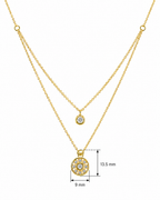 Elegant Double Layer Chain Pendant