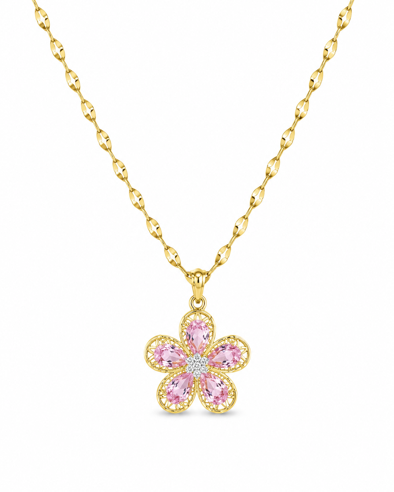 Pink Flower Pendant