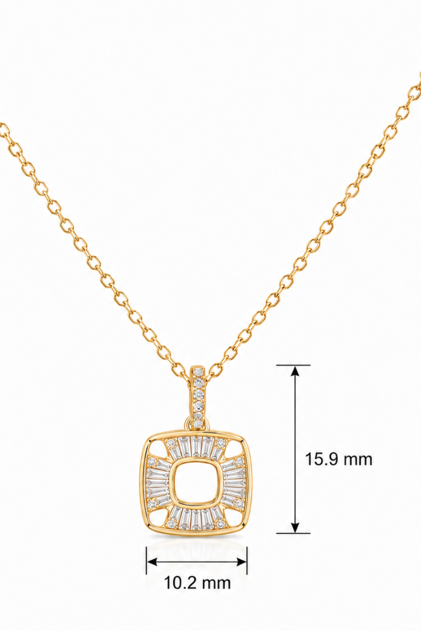 Square Baguette Pendant
