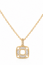 Square Baguette Pendant