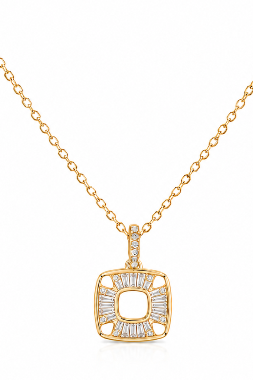 Square Baguette Pendant