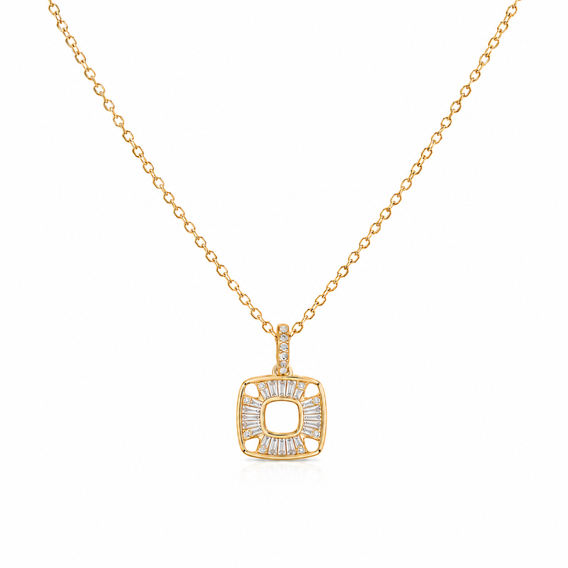 Square Baguette Pendant