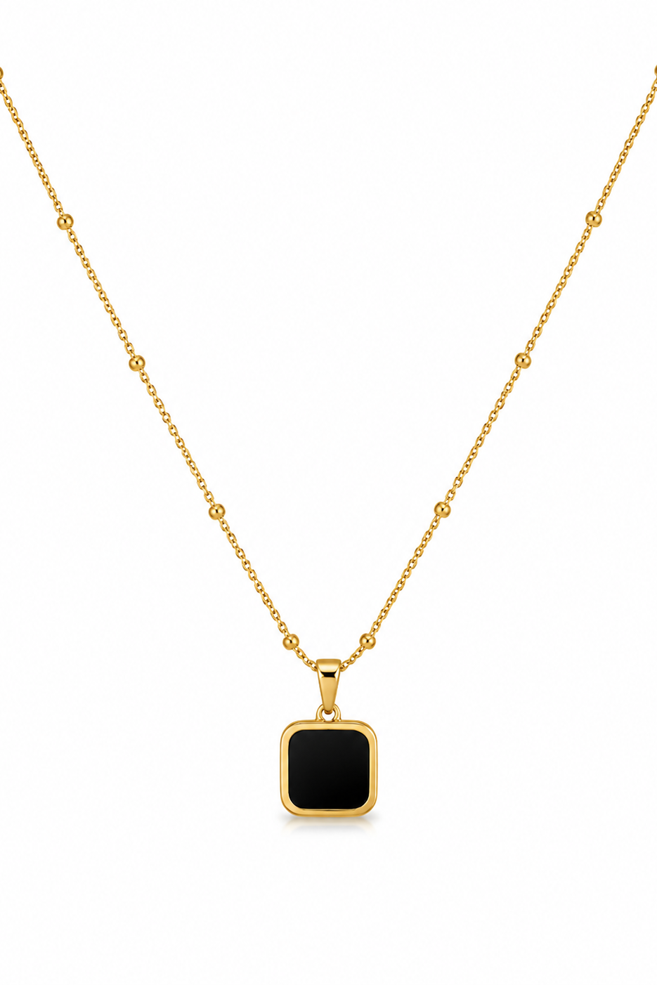 Black Square Pendant