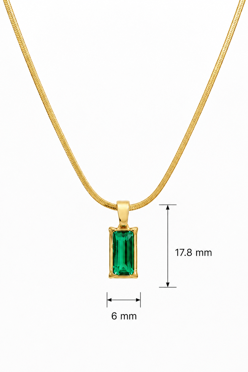 Green Emerald Pendant