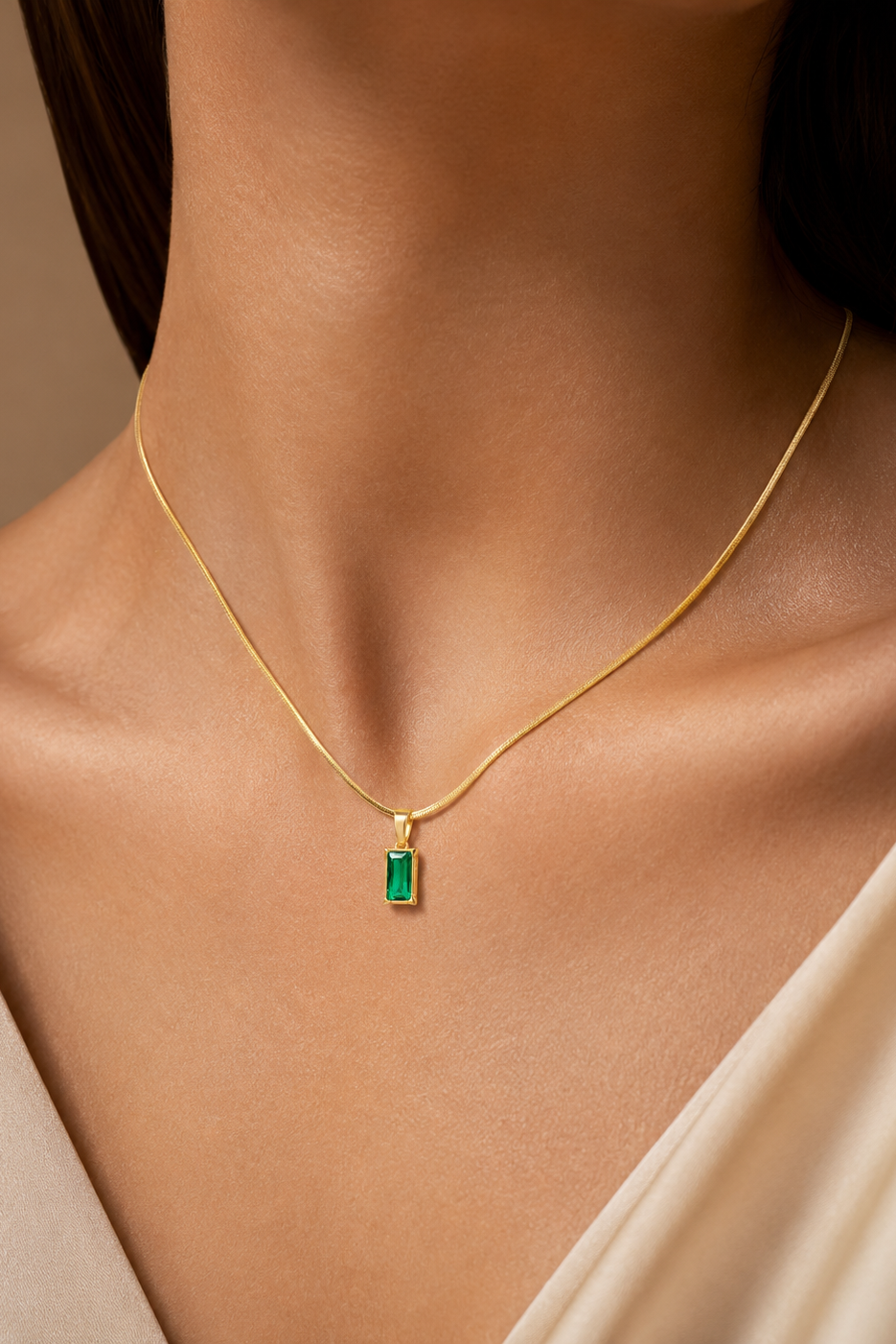 Green Emerald Pendant