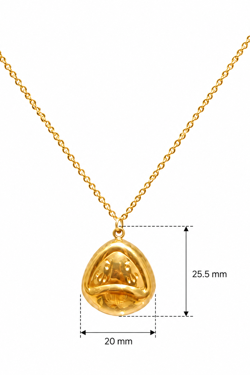 Stainless Steel Gold Kitty Pendant