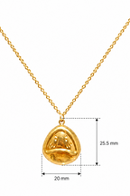 Stainless Steel Gold Kitty Pendant