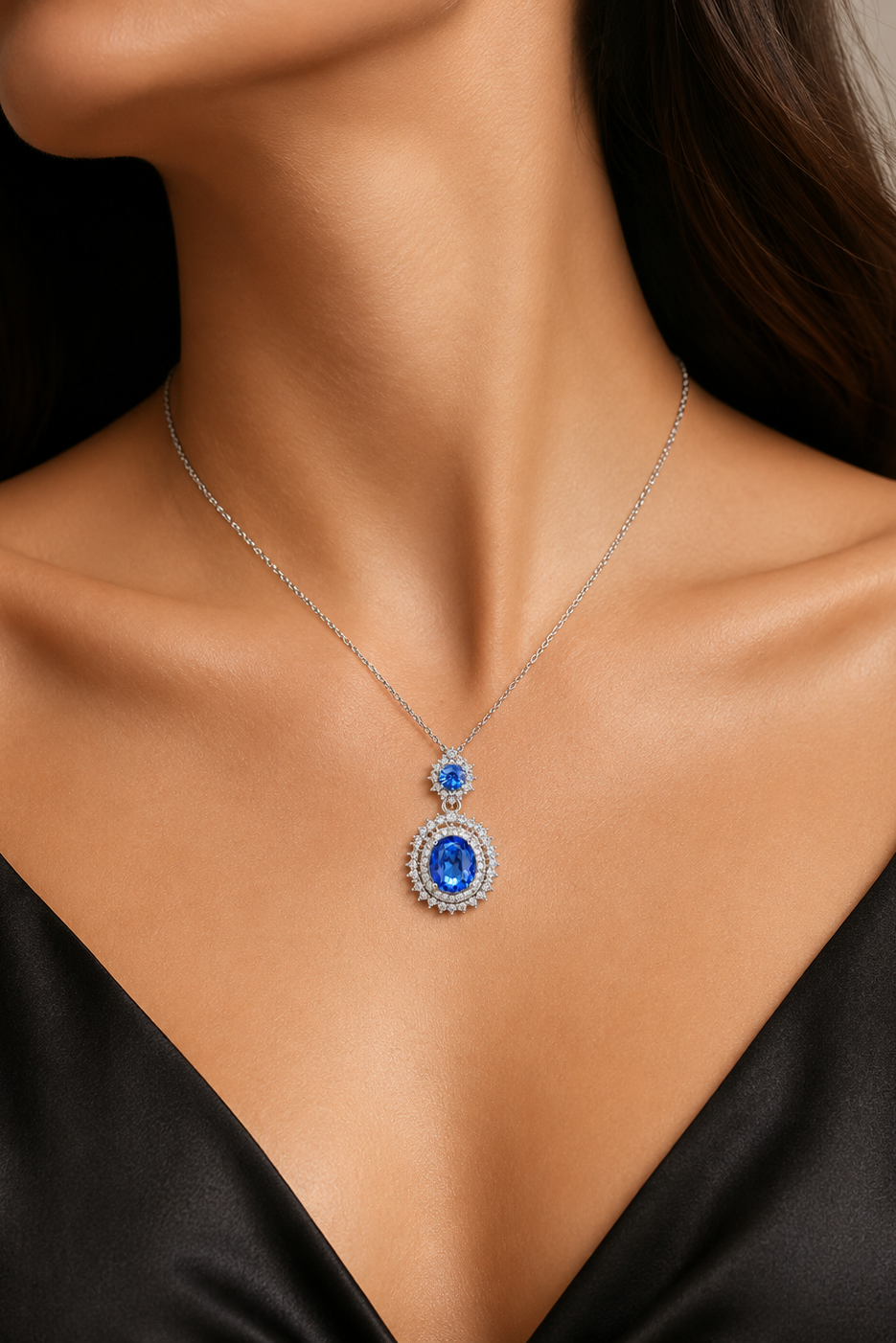 Blue Stone Luxury Pendant