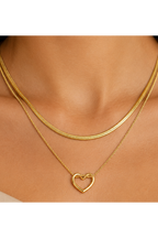 Double Layer Heart Necklace