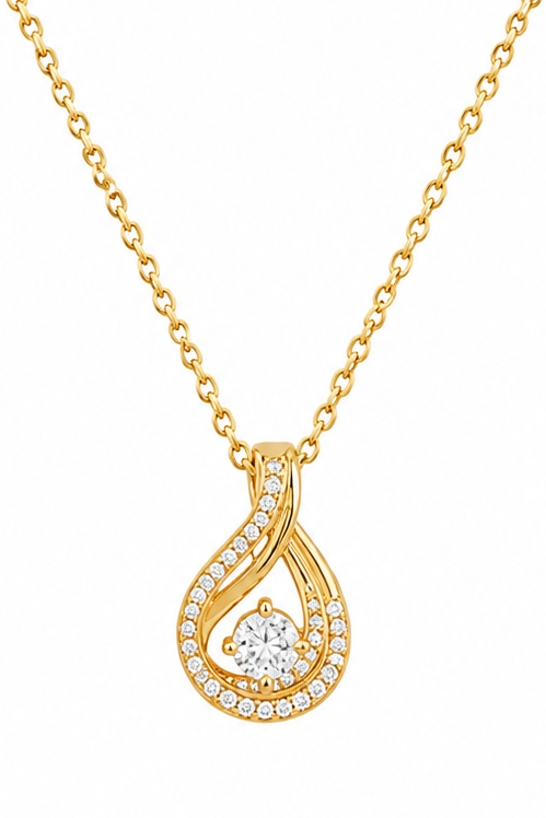 CZ Diamond Studded Everyday Pendant
