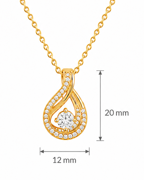 CZ Diamond Studded Everyday Pendant