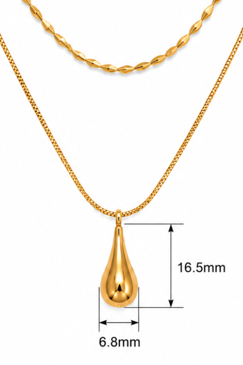 Double Layer Drop Necklace