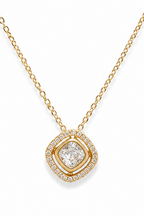 CZ Diamond Studded Pendant