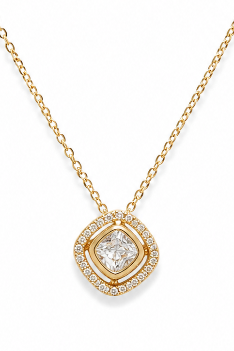 CZ Diamond Studded Pendant