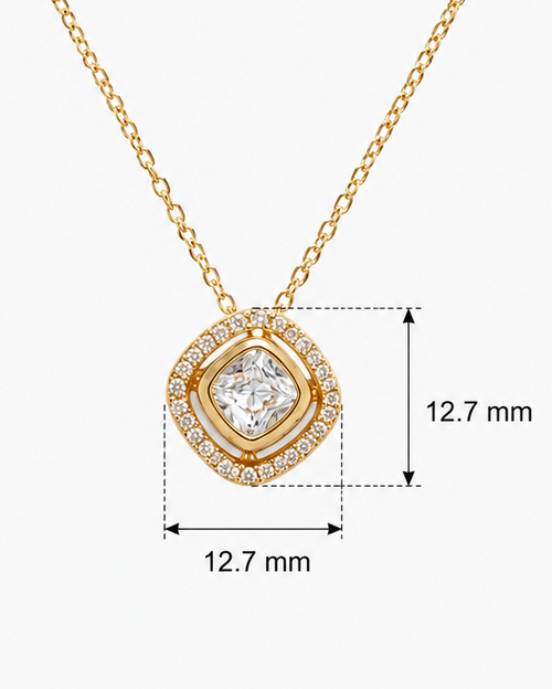 CZ Diamond Studded Pendant