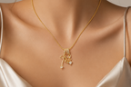 Stainless Steel Diamond Studded Pendant
