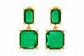 Green Emerald Earring