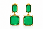 Green Emerald Earring