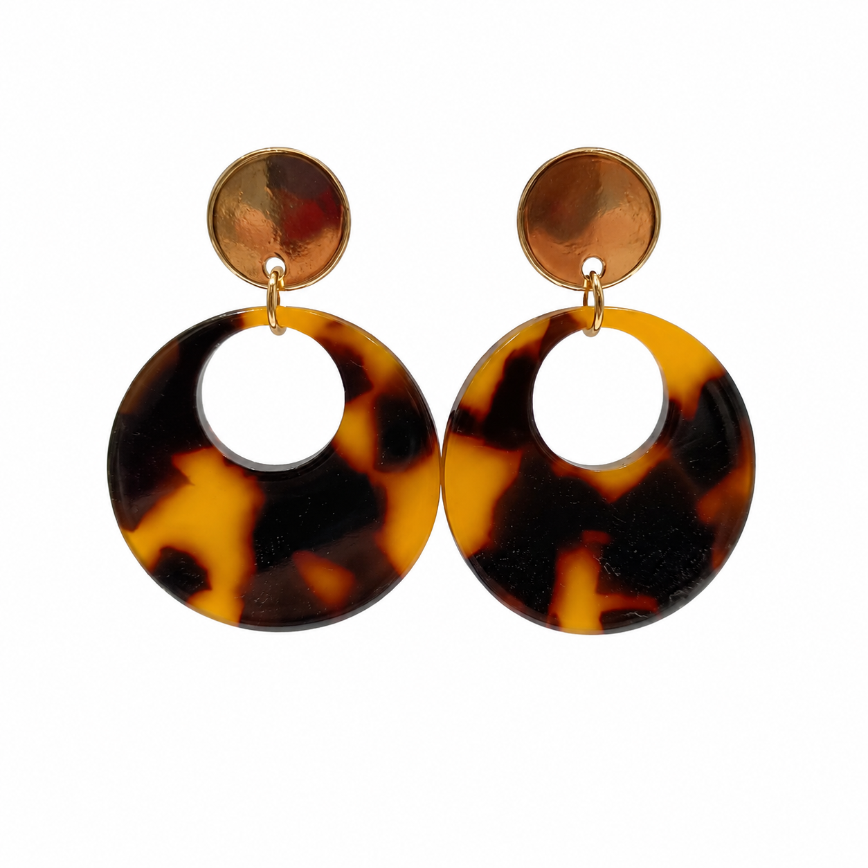 Marble Hole Earring