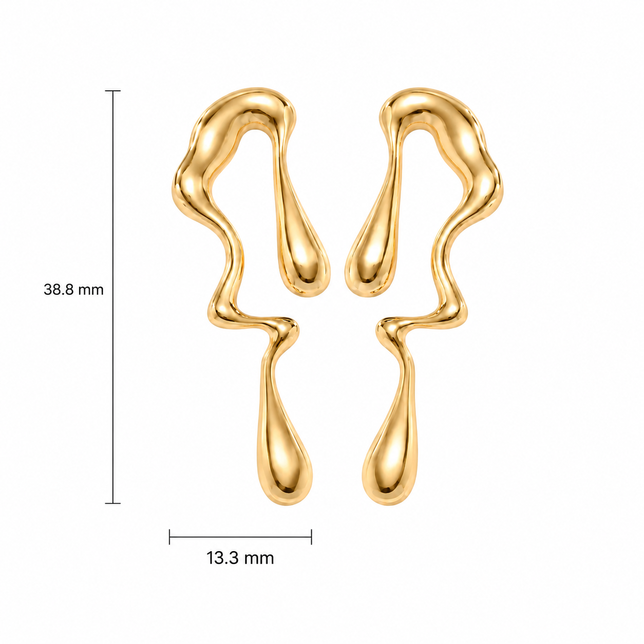 Stainless Steel Drop Earring