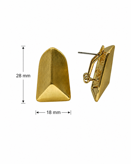 Directional Gold Earring