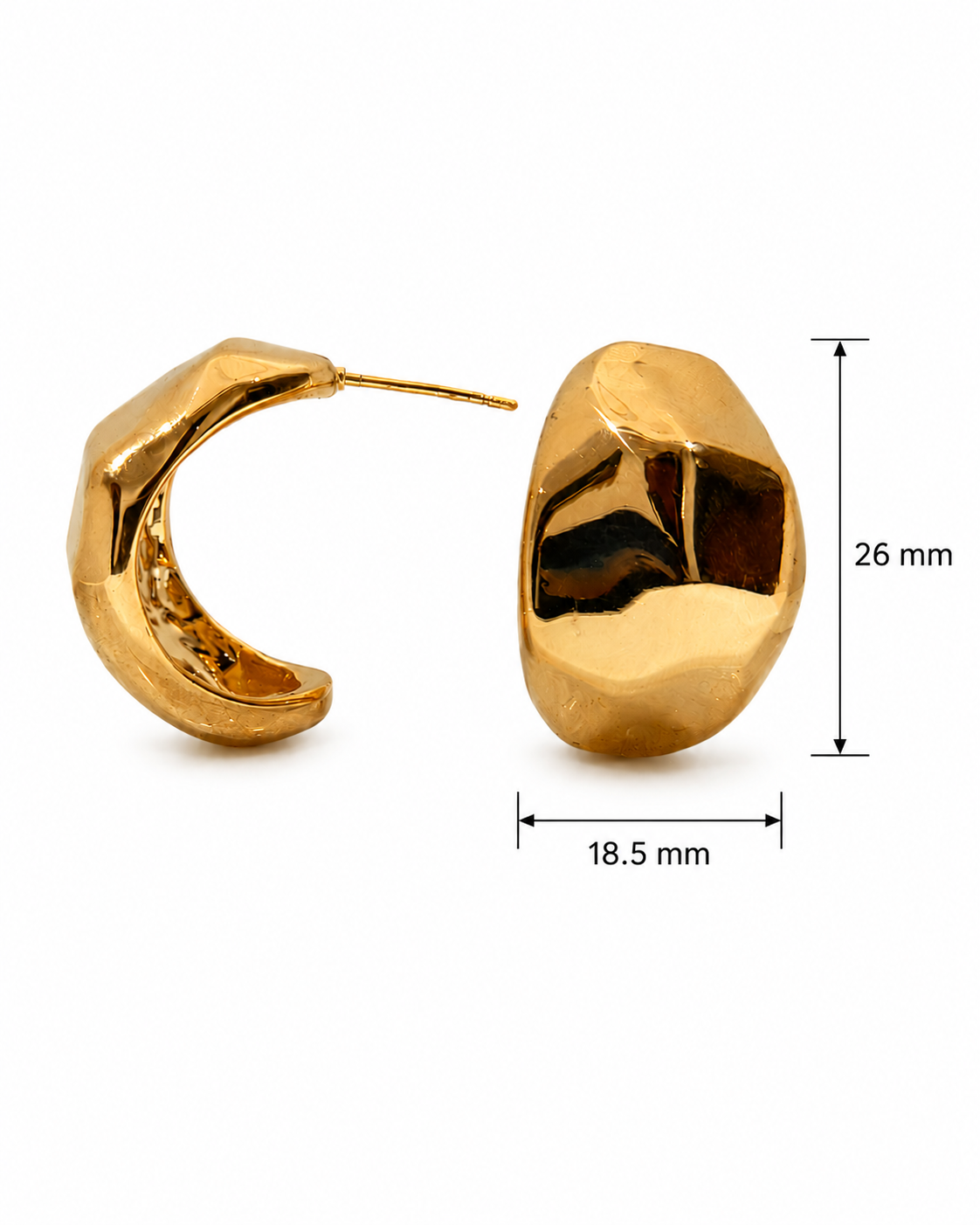 Stainless Steel Gold earring
