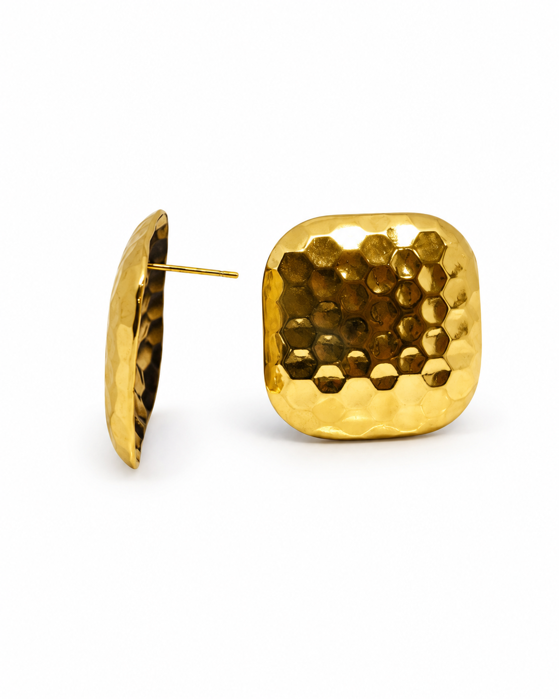 Steel Square Earring