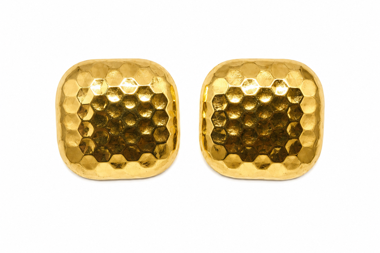 Steel Square Earring