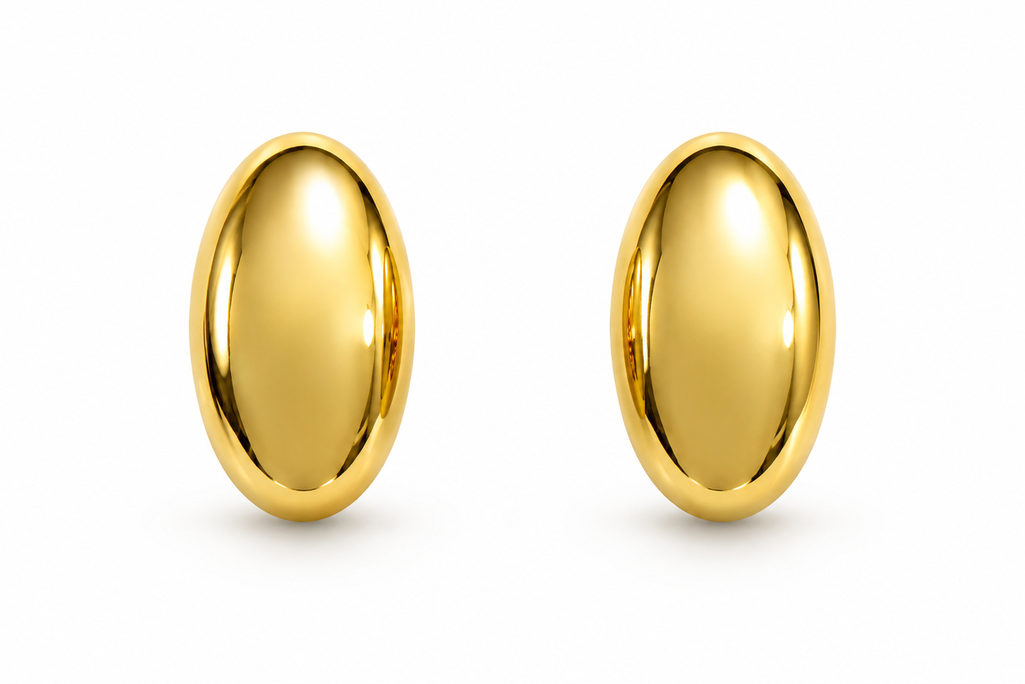 Steel Oval Earring