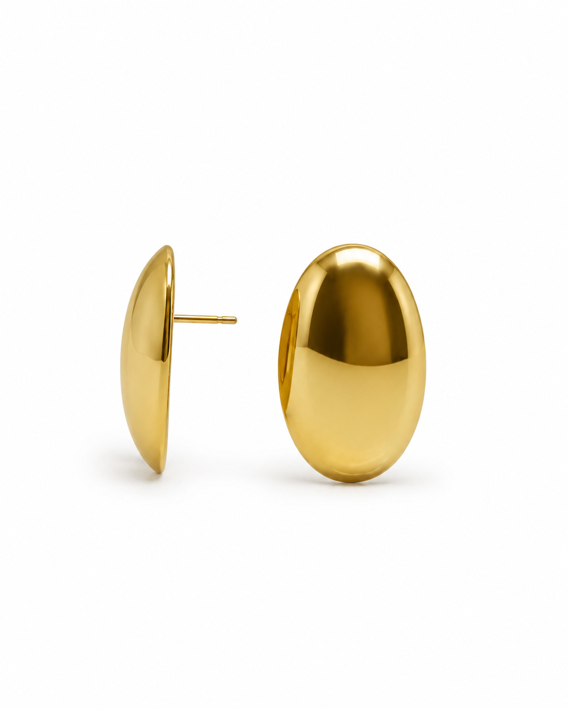 Steel Oval Earring