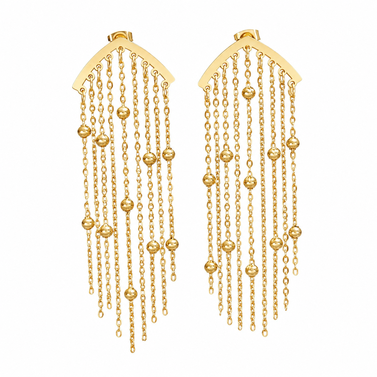 Steel Thread Dangler Earring